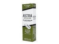Rasoir de haute qualité pour homme, en acier inoxydable durable, 100 lames double tranchant Astra Platinum, pour le soin de la barbe