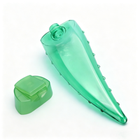 Design unique en forme de feuille d'aloe vera, aspect vert translucide accrocheur, parfait pour le gel d'aloe vera