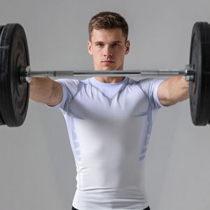 Diseño personalizado de los hombres gimnasio Fitness camiseta de alta calidad de secado rápido Jogging ejercicio ciclismo Sportwear hombres camisetas activas Tops - Product Image 1