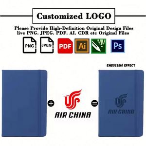 Cheap Customizable Wholesale Notebook With Custom Logo Pu Leather Hardcover Cover School Office Business Gift Notebooks - Product Image 2