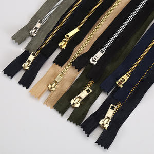 سحاب معدني نحاسي عالي الجودة مفتوح الطرف ذاتي القفل 5 #   مشابك على شكل حرف Y للسترات والملابس والحقائب والأحذية من الصين - Product Image 6