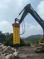Ciseau hydraulique robuste pour excavatrice de 20 à 80 tonnes avec conception latérale et puissance d'impact élevée