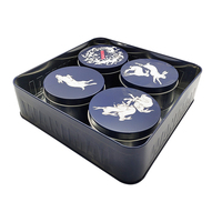 Boîte carrée personnalisée en fer blanc de qualité alimentaire (0,18-0,35 mm) pour gâteaux de lune, biscuits, bonbons, menthe et thé – Écologique