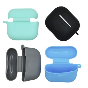 Funda de Silicona para <span class=keywords><strong>Apple</strong></span> <span class=keywords><strong>AirPods</strong></span> 3.ª Generación, Inalámbrica, para Auriculares Bluetooth, Bolsa de Almacenamiento Anticaídas, Diseño Delgado, Accesorio - Product Image 2