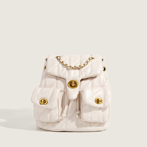 Bolso de mujer elegante y compacto con múltiples bolsillos y patrón de Diamantes Azul claro - Product Image 1