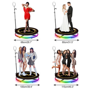 Q Style 360 Photo Booth 68-115Cm Aluminum Alloy Rotating Platform With Wi-Fi Remote Control For 3-4 People Photography - Product Image 3