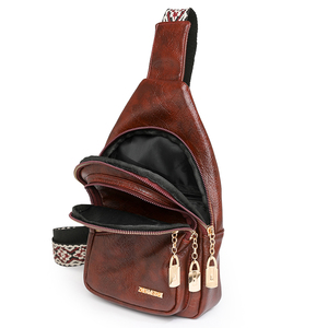 <span class=keywords><strong>Sac</strong></span> bandoulière en cuir PU avec logo personnalisé, style vintage, nouvelle mode, <span class=keywords><strong>sac</strong></span> banane, <span class=keywords><strong>sac</strong></span> <span class=keywords><strong>de</strong></span> <span class=keywords><strong>poitrine</strong></span>, <span class=keywords><strong>sac</strong></span> à bandoulière pour <span class=keywords><strong>femme</strong></span>, style été-printemps - Product Image 5