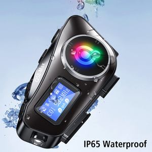 Q58 Max Đa-Cảnh Hỗn Hợp Âm Nhạc Chia Sẻ Lõi Kép Không Thấm Nước Màn Hình LCD Không Dây <span class=keywords><strong>Intercom</strong></span> Xe Máy Mũ Bảo Hiểm Tai Nghe - Product Image 4