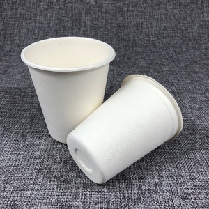 X55 Promotion 15%off compostable sugarcane bagasse disposable coffee cup paper