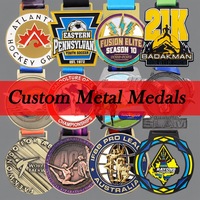 Médaille de gymnastique scintillante personnalisée, colorée, en émail, avec ruban, pour compétition, souvenir, cadeau pour enfants