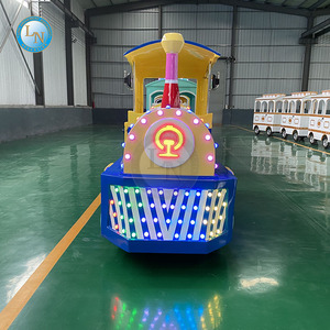 Pretty Trackless Train Amusement Ride para uso en interiores/exteriores Centros comerciales Escuelas Construcción de acero de fibra de vidrio para niños - Product Image 2