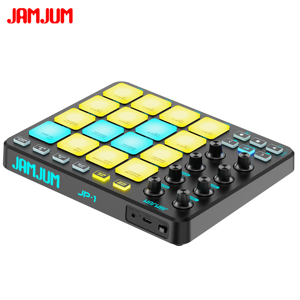 Bộ điều khiển MIDI JAMJUM JP-1, 16 Pad nhịp RGB, 8 núm điều khiển, bộ điều khiển MIDI USB di động dành cho DJ & sản xuất âm nhạc - Product Image 5