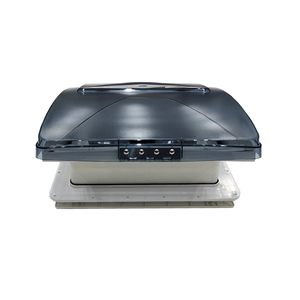 Lussuoso Tetto Apribile di Ventilazione 400mmx400mm per Camper, Roulotte e Rimorchi Fuoristrada con Copertura Superiore Grigio Chiaro - Product Image 5