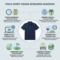 Kaos Rajut Pria Premium Lengan Pendek Bahan Wol Merino Bernapas, Pewarnaan Benang Solid, Kasual, Kancing Depan, Bisnis Kasual