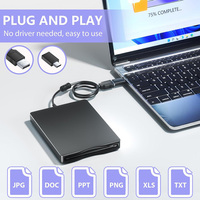 Harga Pabrik untuk Pembelian Grosir, Drive Floppy Disk Eksternal USB 3.5" Plug & Play, Pembaca FDD untuk PC Laptop, Pemulihan Data, Win 11/10/XP OEM