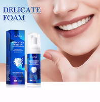 Espuma Limpiadora Blanqueadora de Dientes SADOER, Pasta Dental en Espuma para Eliminar Manchas Amarillas, Limpieza Profunda, Aliento Fresco y Color Dental Uniforme