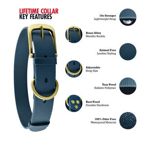 <span class=keywords><strong>Collar</strong></span> de perro de alta calidad para mascotas clásico "Lifetime" de alta resistencia-más fuerte que el cuero-collares impermeables e inodoros - Product Image 4