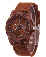 Bracelet de montre pour homme en nylon tendance, aiguilles lumineuses, montre de sport unisexe, montre d'extérieur