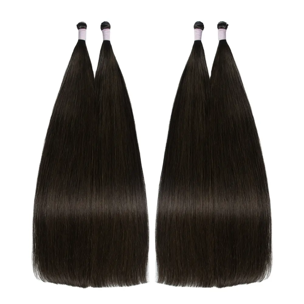 Hair Extensions Human Hair Weft Wholesale Price Cuticle Aligned Remy Hair Genius Weft