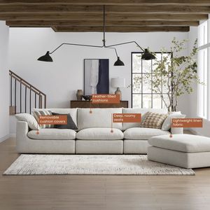 Ghế sofa chữ L hiện đại, đơn giản, có chức năng ngả lưng và làm mát, phù hợp cho phòng khách biệt thự và trường học, lắp ráp dễ dàng. - Product Image 6