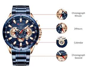 CURREN 8363 <b>Men's</b> Quartz <b>Watch</b> Casual Sport Clock <b>Waterproof</b> Chronograph Luminous Hands Wristwatch for <b>Men</b> Montre Relojes Homme - Product Image 2