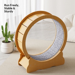 Rodillo Silencioso para Gatos, Juguete Deportivo de Fitness, Caminadora de Fibra de Madera, Estructura de Escalada, Estilo Sencillo, Sin Necesidad de Ponerse de Patas - Product Image 3