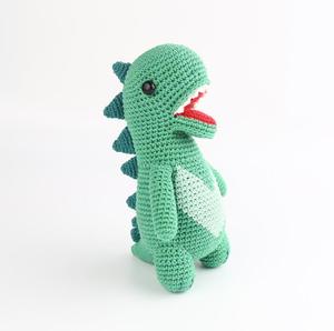Vente en gros de petites poupées dinosaures mignonnes et amusantes, douces, créatives, faites à la main, au crochet - Product Image 2