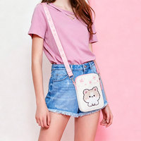 Sac bandoulière personnalisé pour filles, petit sac à main mignon pour adolescentes, mini sac à bandoulière pour téléphone portable, pochette légère en toile, sac à bandoulière