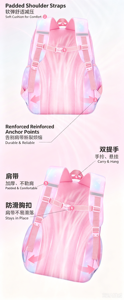 Cute Student <b>Backpack</b> <b>Waterproof</b> School Bag Large Capacity Anti Theft Softback Bookbag for Girls and Boys - Product Image 2