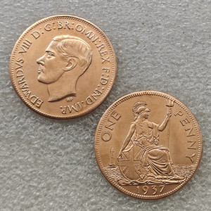 1937,1950,1951,1952 Regno Unito 1 <span class=keywords><strong>Penny</strong></span> - Monete commemorative in stile antico di George VI, regali, decorazioni per la casa - Product Image 1