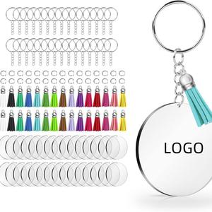 Disques ronds en acrylique transparent de haute qualité personnalisés, cercles en acrylique transparents, disques en plastique pour cadeaux promotionnels - Product Image 1