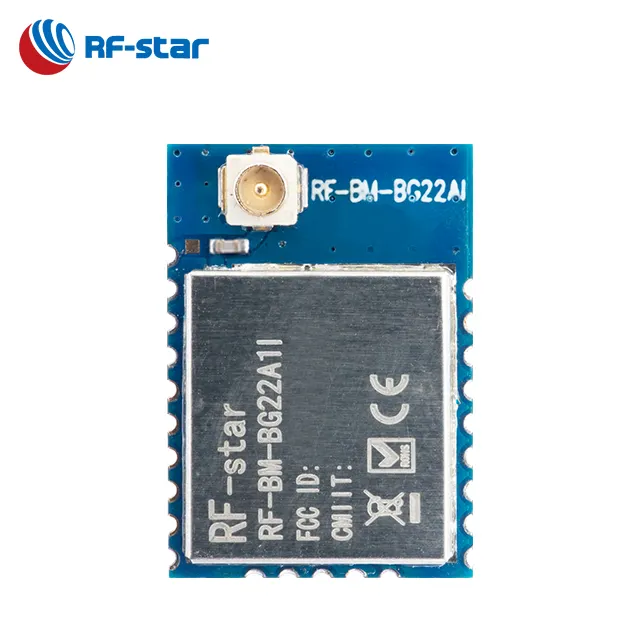 Módulo de silicone mestre e escravo BG22 BT módulo Bluetooth 5.2 receptor bluetooth EFR32 BG22 com antena IPEX 0 dBm