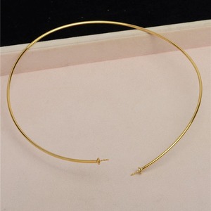 Collier élastique en argent S925 avec double perle et décoration creuse, semi-fini, 5540, collier à mémoire, accessoires et composants de bijoux - Product Image 4
