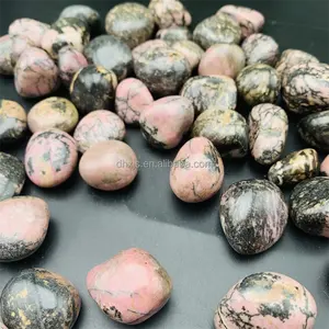 wholesale price natural rhodonite stone tumble crystal chips for home decoration