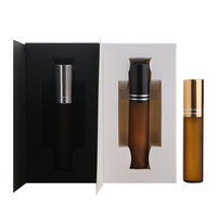 Flacon vaporisateur de parfum personnalisable SUMEEAR, en verre ambré rechargeable, avec col à vis, pour échantillons de parfum, avec boîte