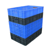 Caisse à légumes en plastique durable et écologique de qualité supermarché, empilable, pour le stockage agricole, efficace