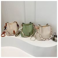 Sac à main carré en PU de luxe léger de haute qualité pour femmes, sac seau décontracté, sac à bandoulière pour femmes