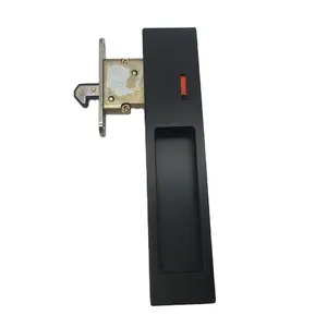Sıcak satış siyah çinko alaşımlı BK sürgülü ahşap kapı göstergesi sürgülü kapı kilidi