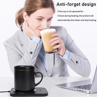 Tasse à café électronique auto-chauffante 2026, capacité 350 ml, compatible micro-ondes, double paroi isolée, contrôle de température chaud/froid