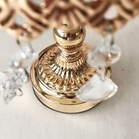 Support à gâteau en métal de style européen avec plateau en verre pour décorations de mariage à usage domestique ou présentation de table à dessert
