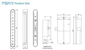 J thông minh thay đồ hệ thống thực tế S-2046A-ICA1 thông minh Thẻ khóa xử lý khóa kỹ thuật số Khóa điện tử - Product Image 2