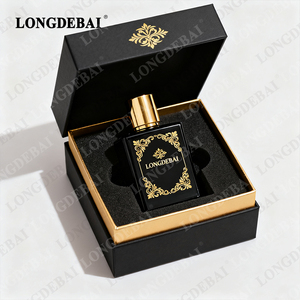 Hot Sell Empty Perfume <b>Bottle</b> 50ml Luxury clear Black 30ml 100ml Perfume <b>Bottle</b> square Glass Perfume <b>Bottle</b> With Magnetic Cap - Product Image 1