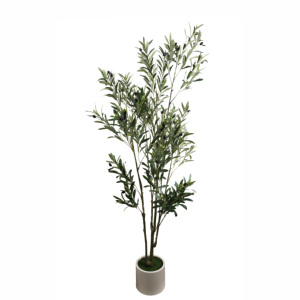 Albero di Ulivo Nero Artificiale Shady Lady, Pianta Sempreverde Realistica in Vaso per Interni ed Esterni, Soggiorno, <span class=keywords><strong>Giardino</strong></span>, Hotel, Showroom - Product Image 6
