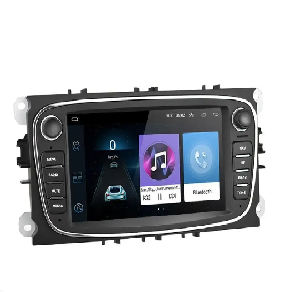 안드로이드 13 자동차 비디오 라디오 자동 라디오 7 ''포드/포커스/몬데오/C-MAX/S-MAX/갤럭시 II/쿠가에 대한 GPS WIFI BT