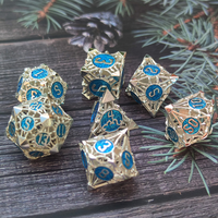 Ensemble de colliers Feeron Dragon Dice - Pendentif en métal D&D avec dés D4-D20 pour les joueurs de jeux de rôle et les amateurs de fantasy et de science-fiction