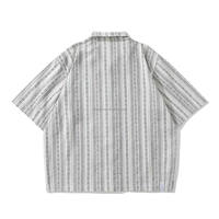 Camisa de Franela de Alta Calidad Personalizada para Hombre, Corte Cuadrado, Estilo Casual a la Moda, Manga Corta, con Botones
