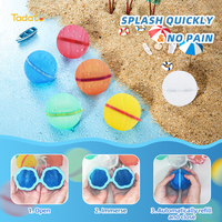Ballons à eau réutilisables boules d'eau magnétiques remplissage rapide jouets de combat de l'eau auto-scellants pour enfants en plein air été piscine fête amusant