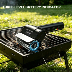 Cepillo de Limpieza Eléctrico para Parrilla, <span class=keywords><strong>Inalámbrico</strong></span>, Recargable por USB, Cepillo Eléctrico de Mano para Exteriores - Product Image 2