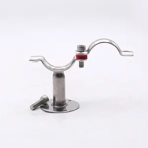 Stainless Steel Round 2'' Pipe Hanger Pipe Holder Type Sanitary Tube Supporter