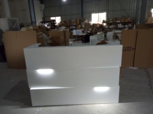 <span class=keywords><strong>Mini</strong></span> trắng tiếp nhận bàn Beauty Salon Đá Nhân Tạo tiếp nhận bàn - Product Image 6